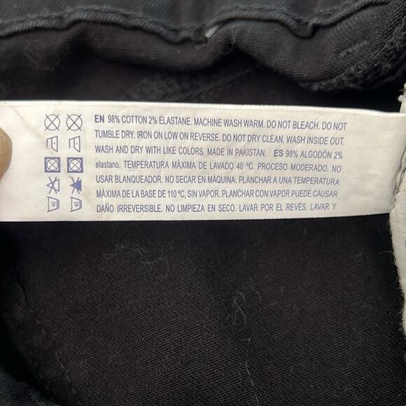 Forever 21 Black Bib Overall Ripped Skinny Jeans Size 26 Distressed Festival - Picture 7 of 15